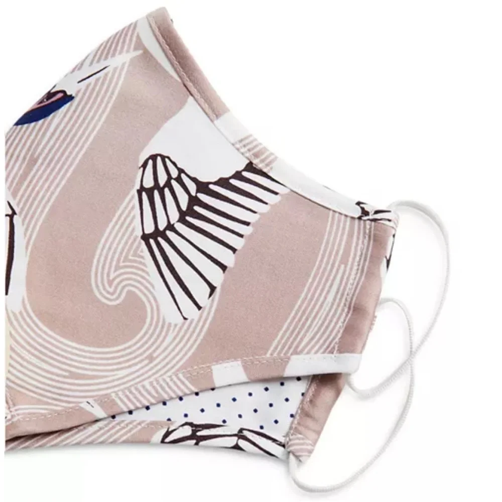 Stylish Beige and White Face Mask TED BAKER LONDON Reversible Reusable NWT